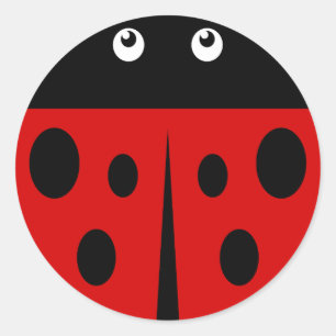 Ladybird Ronde Sticker