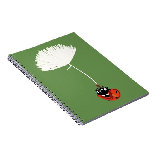 Ladybird, Schattige rood lieveheersbeestje Spiraal Notitieboek (Rechterzijde)