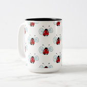 Ladybird Tweekleurige Koffiemok (Voorkant links)
