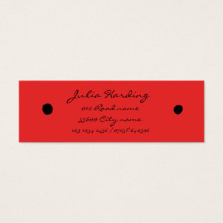 Ladybird zwarte stippen mini visitekaartjes