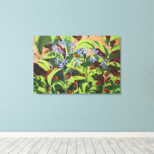 Ladybirds 2013 canvas afdruk (Insitu (Houten vloer))