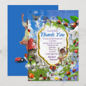 LADYBIRDS EN BUTTERFLIES BEDANKKAART (Voorkant / Achterkant)