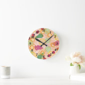 Ladybirds & Fruit Garden Wall Clock Ronde Klok (Huis)