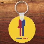 Ladyboy Needs Head Sleutelhanger (Voorkant)