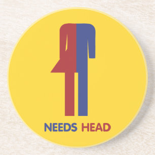 Ladyboy Needs Head Zandsteen Onderzetter