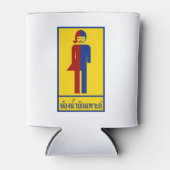 Ladyboy/Tomboy Toilet ⚠ Thai Sign ⚠ Blikjeskoeler (Voorkant)