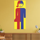 Ladyboy/Tomboy Toilet ⚠ Thai Sign ⚠ Canvas Afdruk (Insitu (Woonkamer))