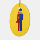 Ladyboy/Tomboy Toilet ⚠ Thai Sign ⚠ Keramisch Ornament (Links)