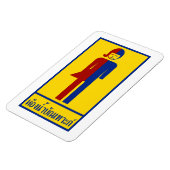 Ladyboy/Tomboy Toilet ⚠ Thai Sign ⚠ Magneet (Linkerzijde)