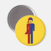 Ladyboy/Tomboy Toilet ⚠ Thai Sign ⚠ Magneet (Voorkant / Achterkant)