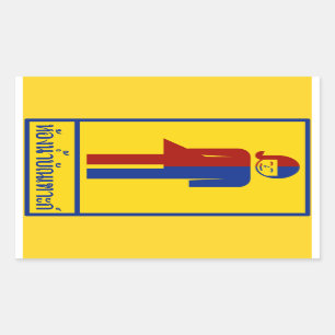 Ladyboy/Tomboy Toilet ⚠ Thai Sign ⚠ Rechthoekige Sticker
