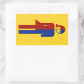 Ladyboy/Tomboy Toilet ⚠ Thai Sign ⚠ Rechthoekige Sticker (Tas)