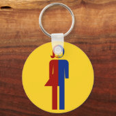 Ladyboy/Tomboy Toilet ⚠ Thai Sign ⚠ Sleutelhanger (Voorkant)