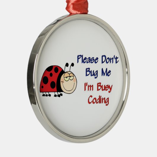 Ladybug-2 Medical Coder Metalen Ornament (Rechts)
