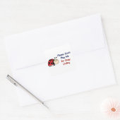 Ladybug-2 Medical Coder Vierkante Sticker (Envelop)