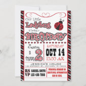 Ladybug 2e Birthday-uitvindingen Kaart (Voorkant)