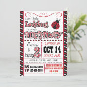 Ladybug 2e Birthday-uitvindingen Kaart (Staand voorkant)