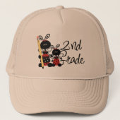 Ladybug 2e Grade Tshirts en cadeaus Trucker Pet (Voorkant)