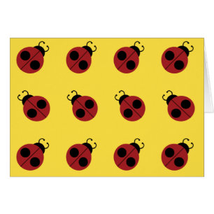 Ladybug 60s retro cool red yellow