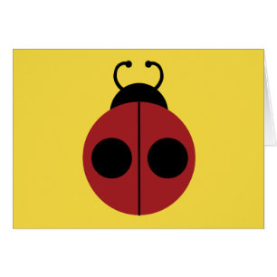 Ladybug 60s retro cool red yellow
