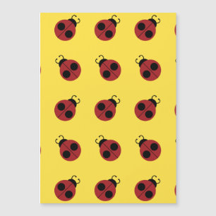 Ladybug 60s retro cool red yellow