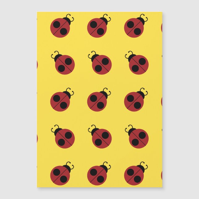 Ladybug 60s retro cool red yellow (Voorkant)