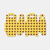 Ladybug 60s retro cool red yellow bedankdoosjes (Uitgevouwen)