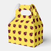 Ladybug 60s retro cool red yellow bedankdoosjes (Voorkant Zijde)