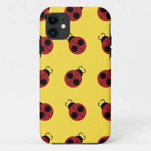 Ladybug 60s retro cool red yellow iPhone 11 hoesje