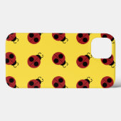 Ladybug 60s retro cool red yellow Case-Mate iPhone case (Achterkant (horizontaal))