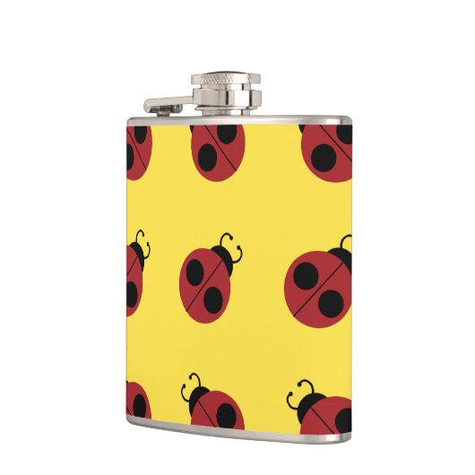 Ladybug 60s retro cool red yellow heupfles (Links)
