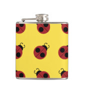 Ladybug 60s retro cool red yellow heupfles (Voorkant)