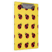 Ladybug 60s retro cool red yellow klembord (Rechts)
