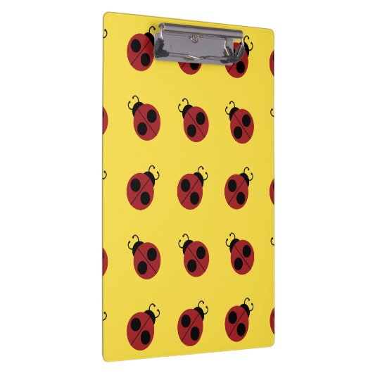 Ladybug 60s retro cool red yellow klembord (Rechts)