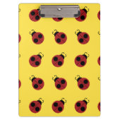 Ladybug 60s retro cool red yellow klembord (Voorkant)