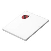 Ladybug 60s retro cool red yellow notitieblok (Linkerzijde)