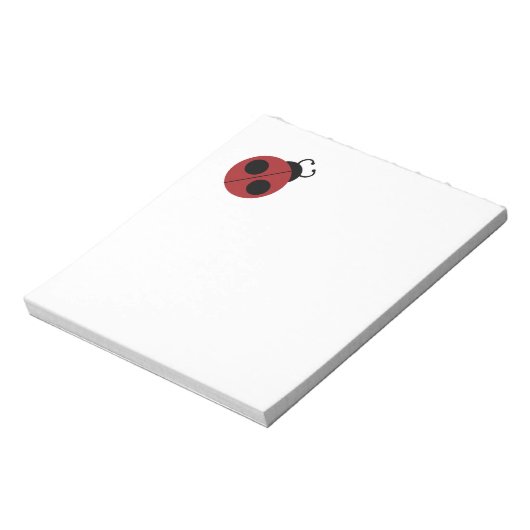 Ladybug 60s retro cool red yellow notitieblok (Linkerzijde)