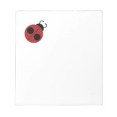 Ladybug 60s retro cool red yellow notitieblok (Voorkant)