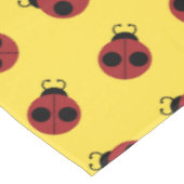 Ladybug 60s retro cool red yellow tafelkleed (Gekanteld)