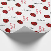 Ladybug - Aangepast verlooppapier voor thuisdag Cadeaupapier (Hoek)