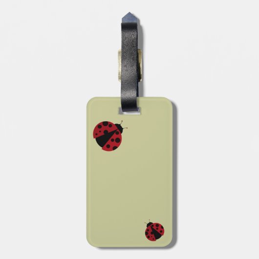 ladybug-afbeelding bagagelabel (Achterkant verticaal)