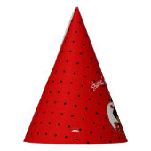 Ladybug African American Baby Girl Red & Black Feesthoedjes (Links)