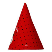 Ladybug African American Baby Girl Red & Black Feesthoedjes (Rechts)