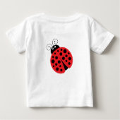 Ladybug African American Girl Baby T-Shirt (Achterkant)
