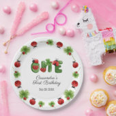 Ladybug alfabet letter Kinder 1e verjaardag welkom Papieren Bordje (Feest)