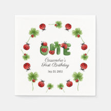 Ladybug alfabet letter Kinder 1e verjaardag welkom