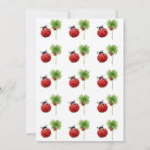 Ladybug alfabet letter Kinder 2e verjaardag Kaart (Achterkant)