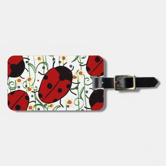 Ladybug Art Bagagelabel (Voorkant horizontaal)