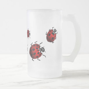 Ladybug Art Beer Mok Beer Glass Ladybug Cups
