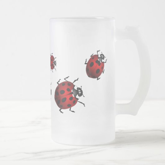 Ladybug Art Beer Mok Beer Glass Ladybug Cups (Rechts)